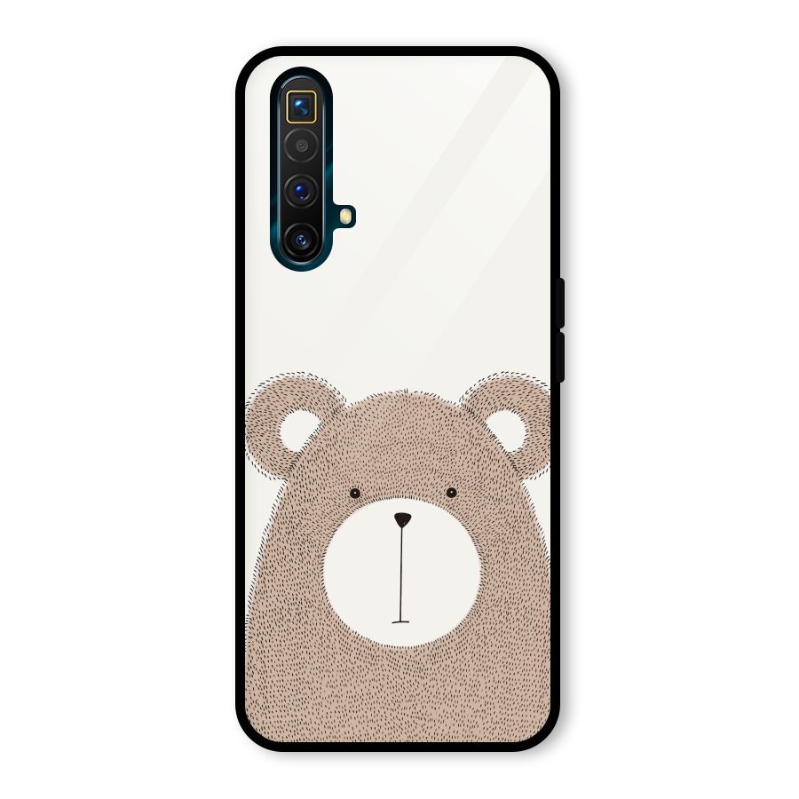 Cute Bear Glass Back Case for Realme X3 SuperZoom