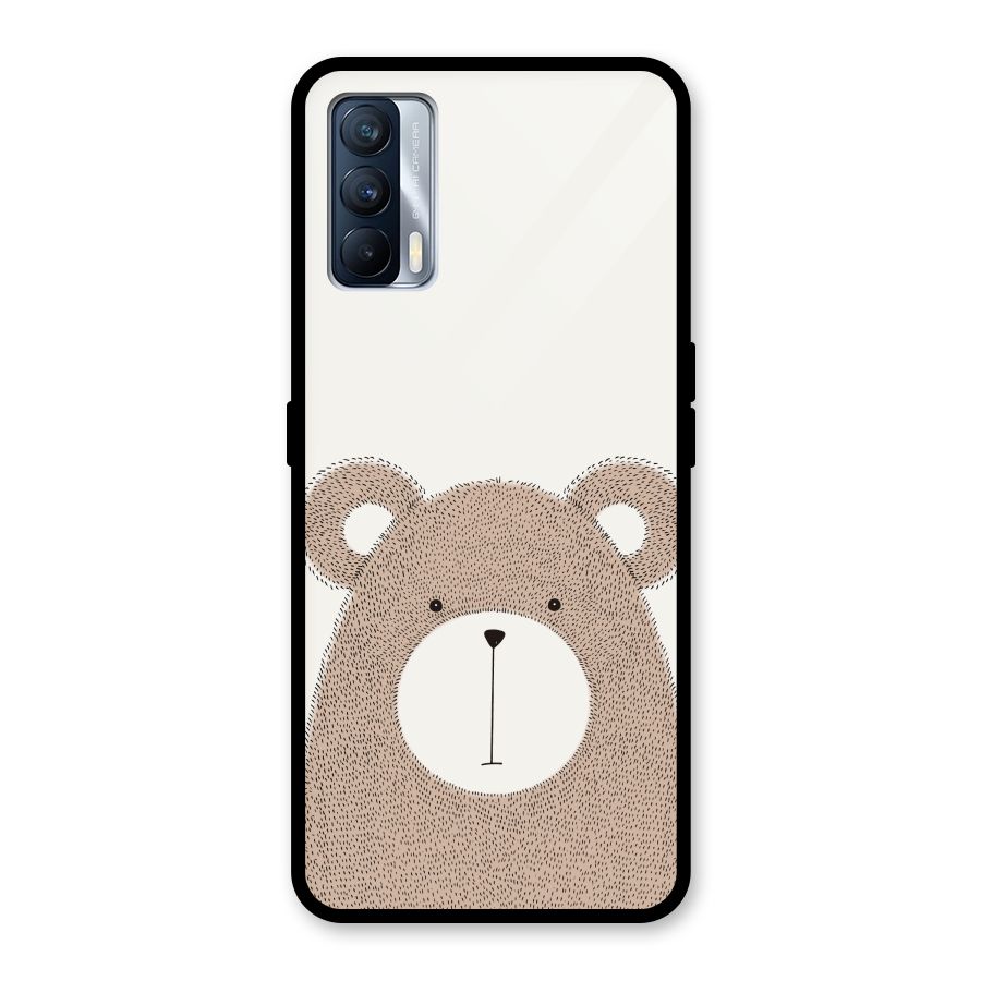 Cute Bear Glass Back Case for Realme X7