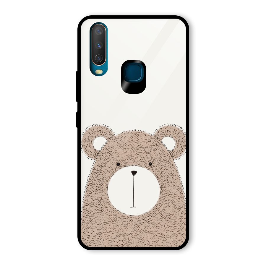 Cute Bear Glass Back Case for Vivo U10