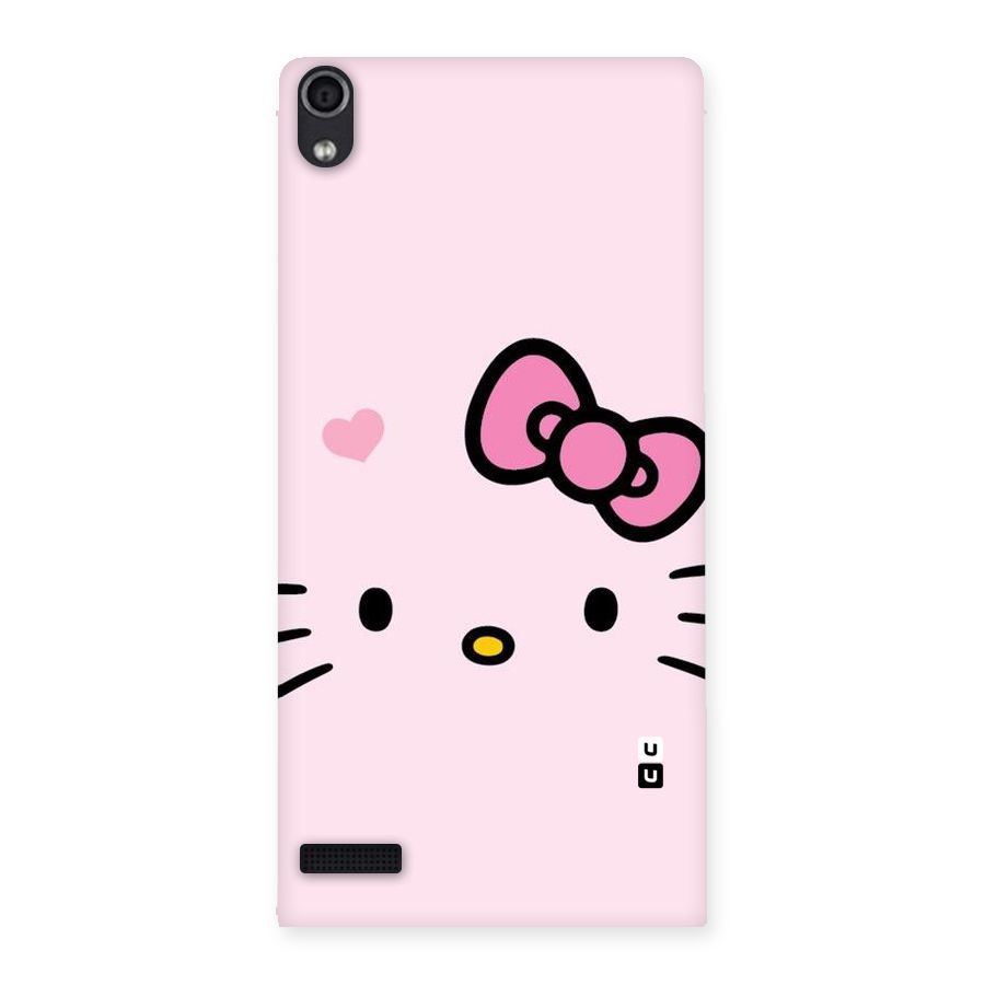 Cute Bow Face Back Case for Ascend P6