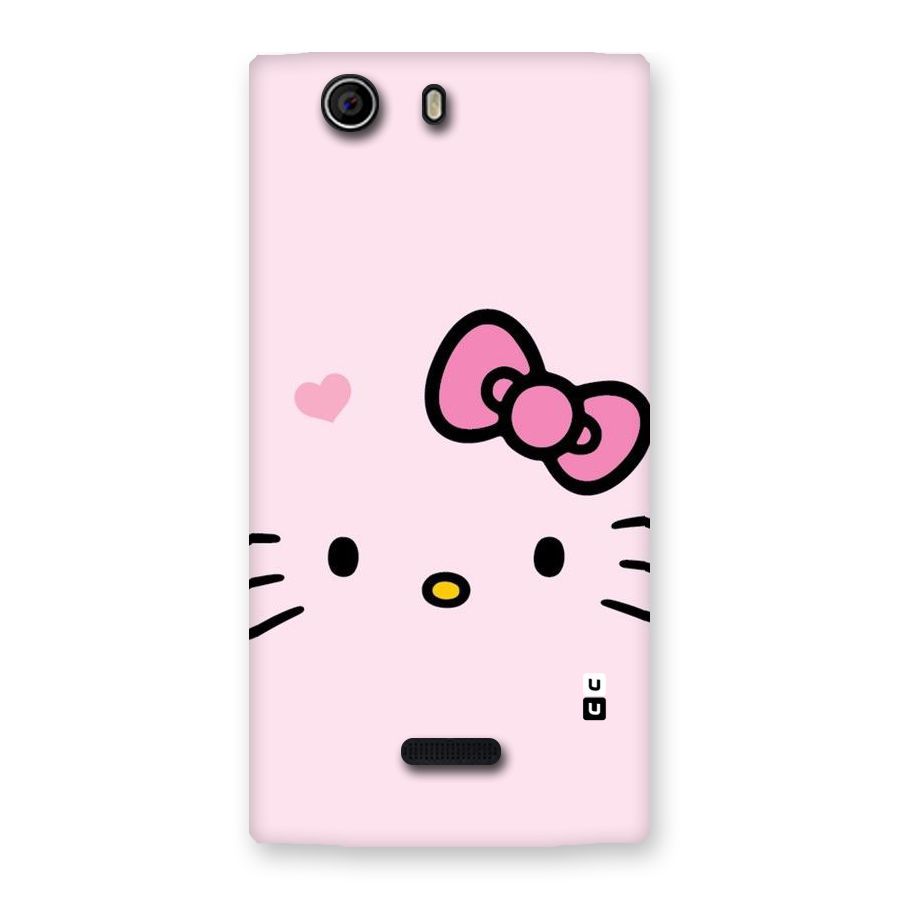 Cute Bow Face Back Case for Canvas Nitro 2 E311