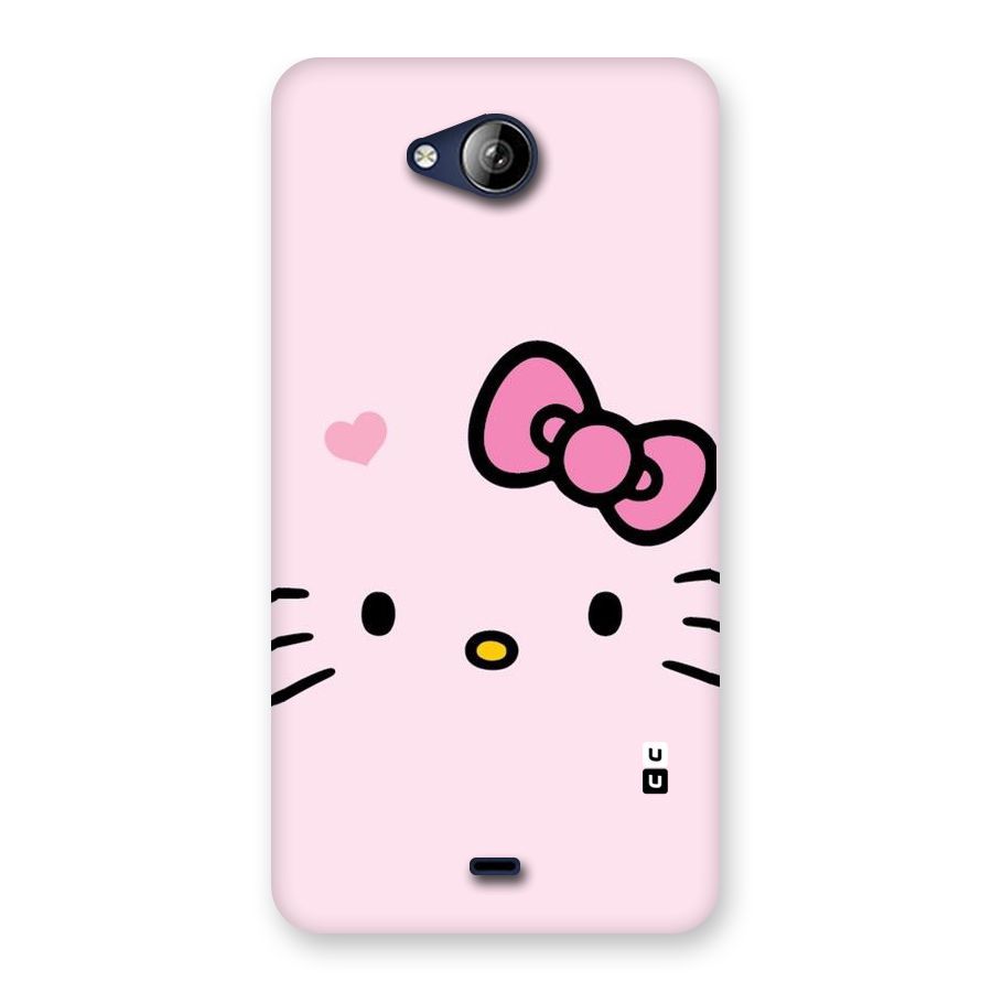 Cute Bow Face Back Case for Canvas Play Q355
