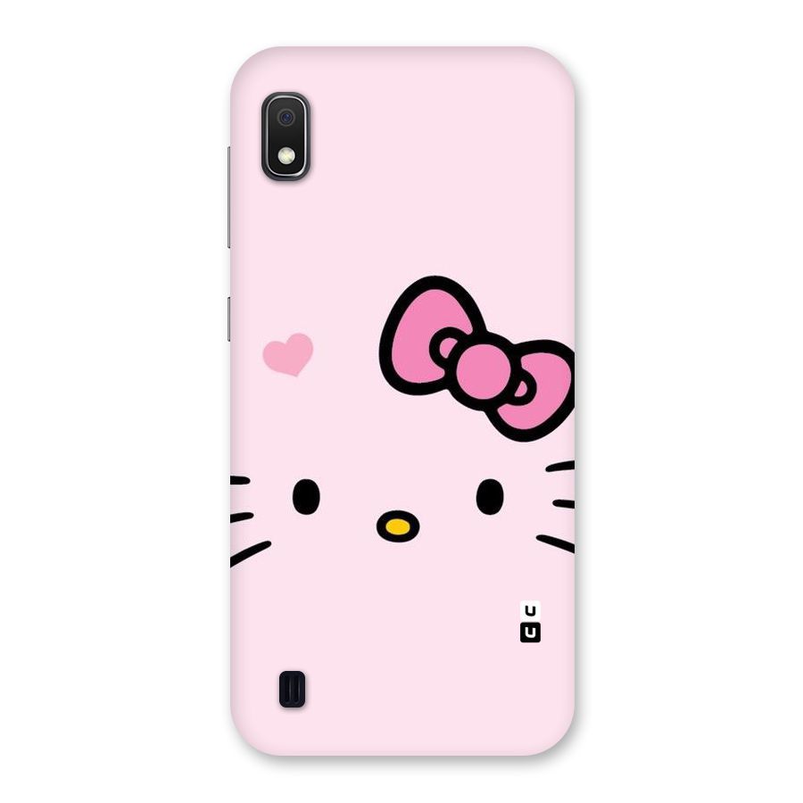 Cute Bow Face Back Case for Galaxy A10