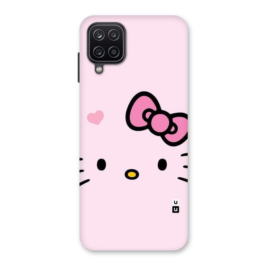 Cute Bow Face Back Case for Galaxy A12