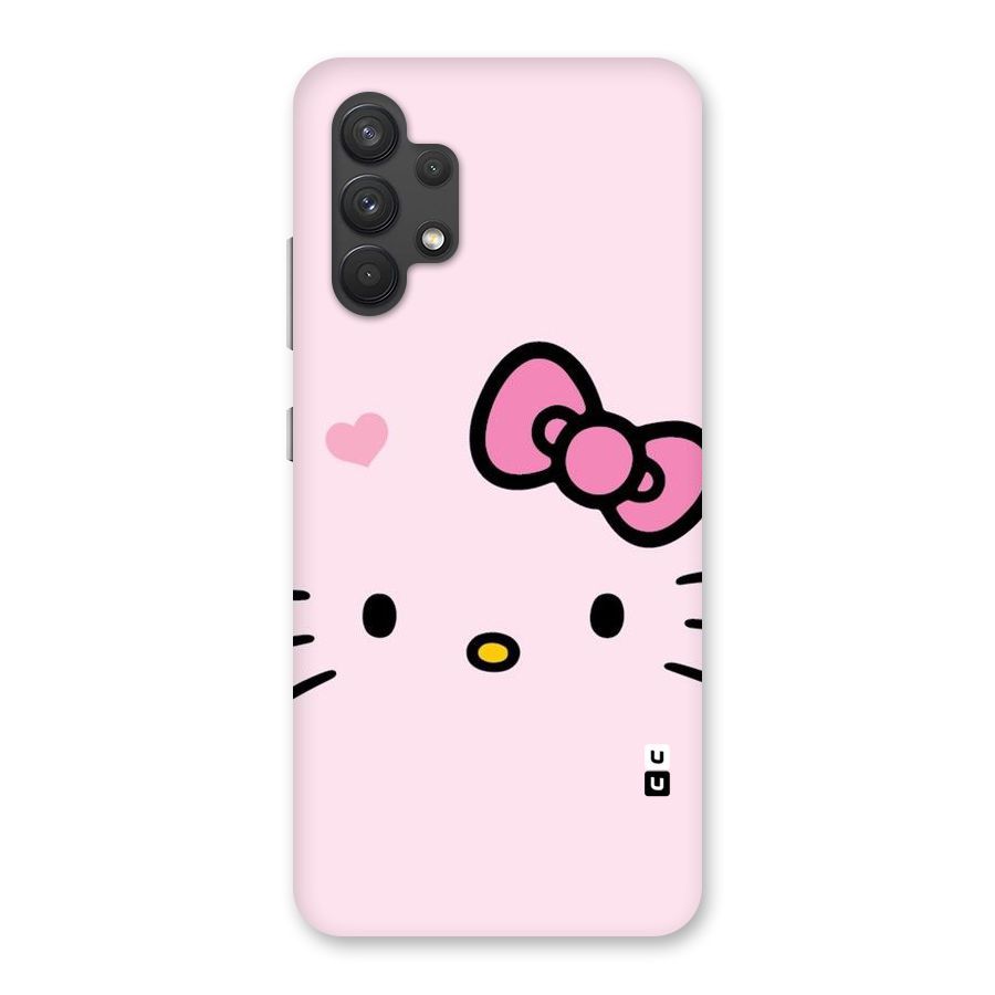 Cute Bow Face Back Case for Galaxy A32