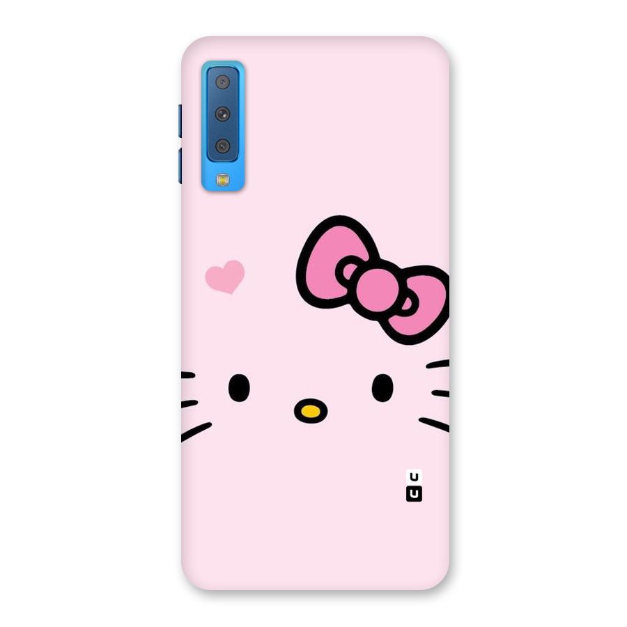 Cute Bow Face Back Case for Galaxy A7 (2018)