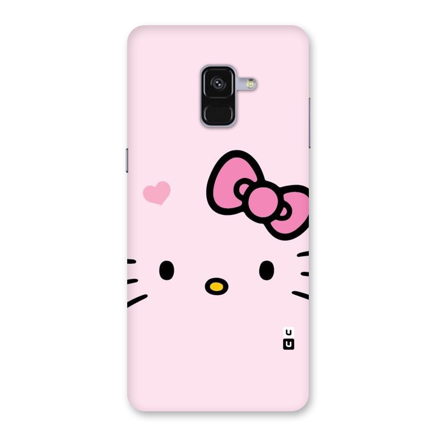 Cute Bow Face Back Case for Galaxy A8 Plus