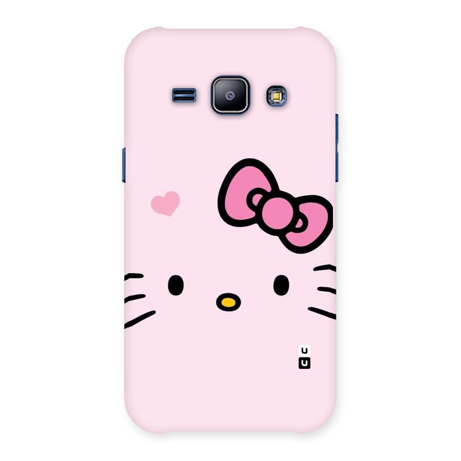 Cute Bow Face Back Case for Galaxy J1