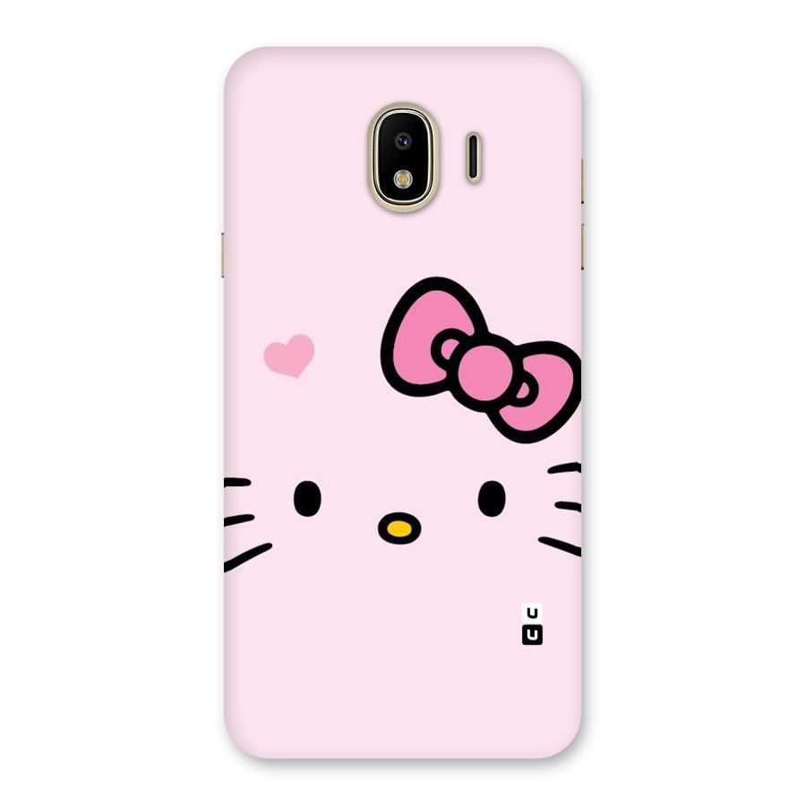 Cute Bow Face Back Case for Galaxy J4