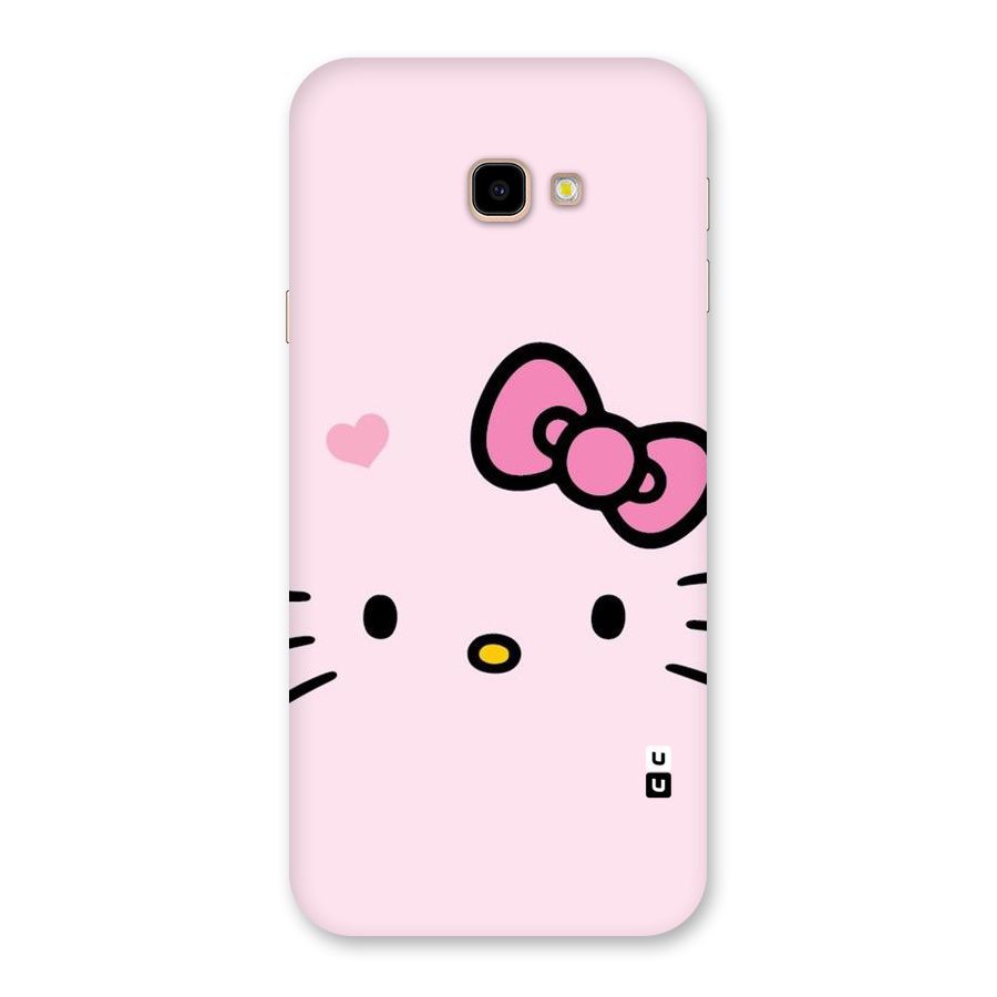 Cute Bow Face Back Case for Galaxy J4 Plus