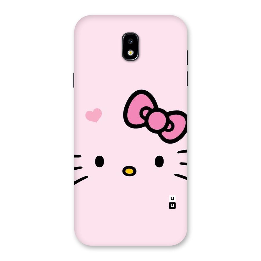 Cute Bow Face Back Case for Galaxy J7 Pro