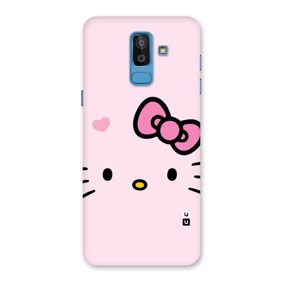 Cute Bow Face Back Case for Galaxy J8