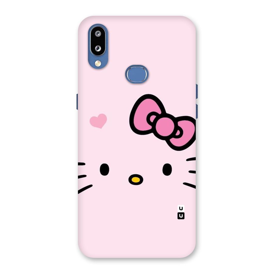Cute Bow Face Back Case for Galaxy M01s