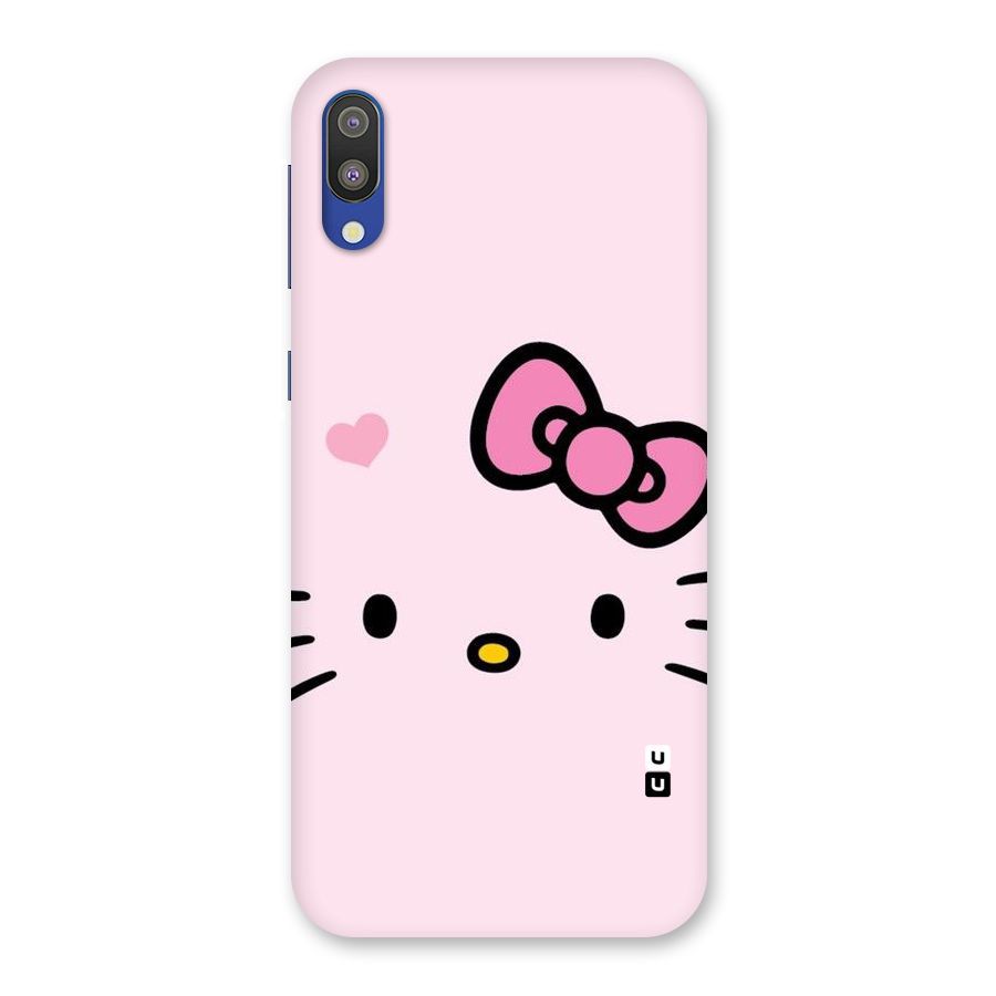 Cute Bow Face Back Case for Galaxy M10