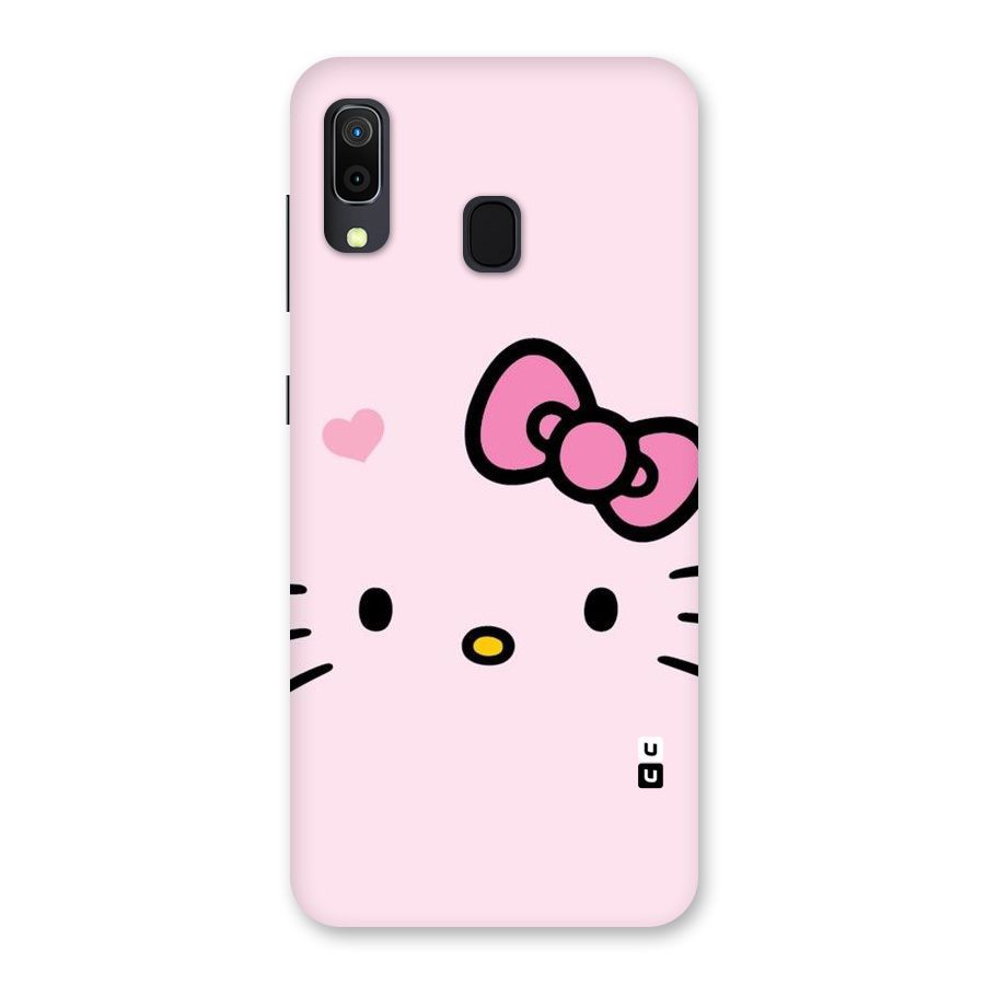 Cute Bow Face Back Case for Galaxy M10s