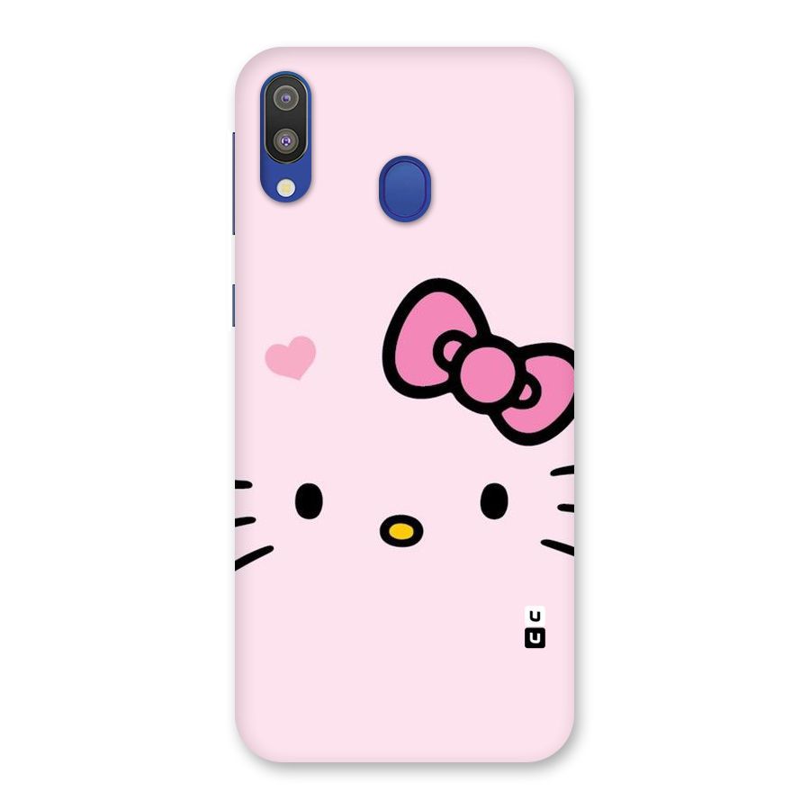 Cute Bow Face Back Case for Galaxy M20