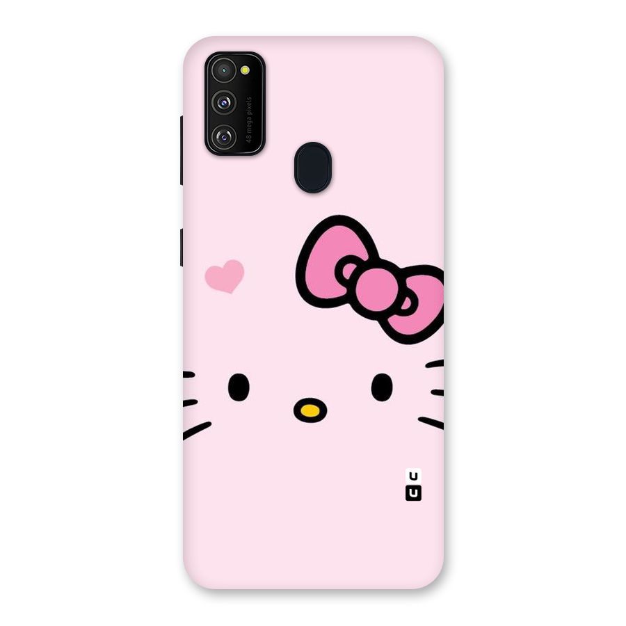 Cute Bow Face Back Case for Galaxy M30s