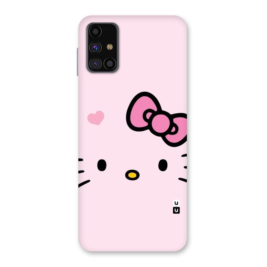 Cute Bow Face Back Case for Galaxy M31s