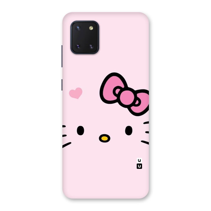 Cute Bow Face Back Case for Galaxy Note 10 Lite