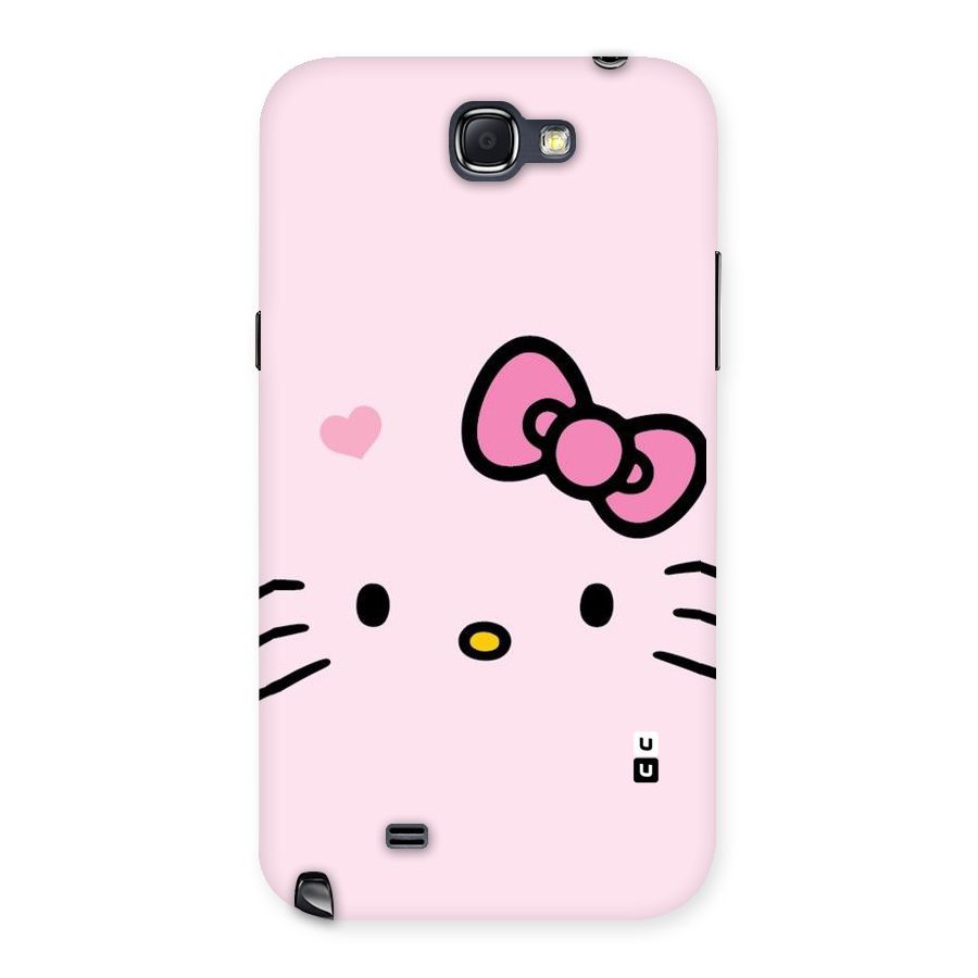 Cute Bow Face Back Case for Galaxy Note 2