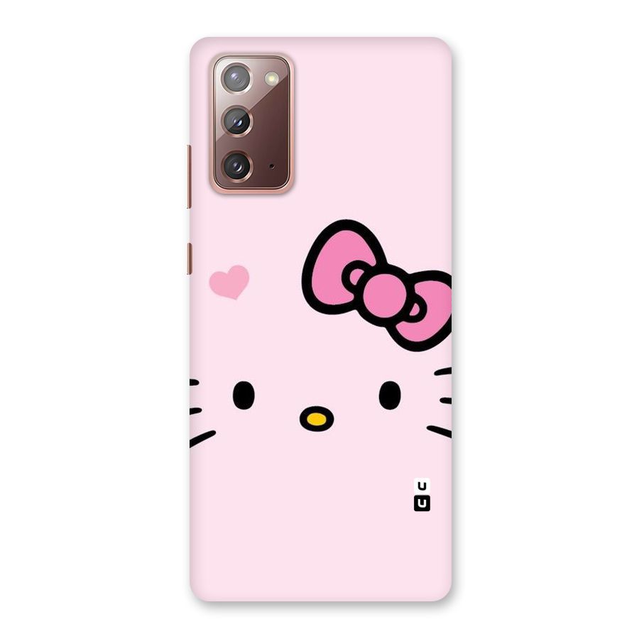 Cute Bow Face Back Case for Galaxy Note 20