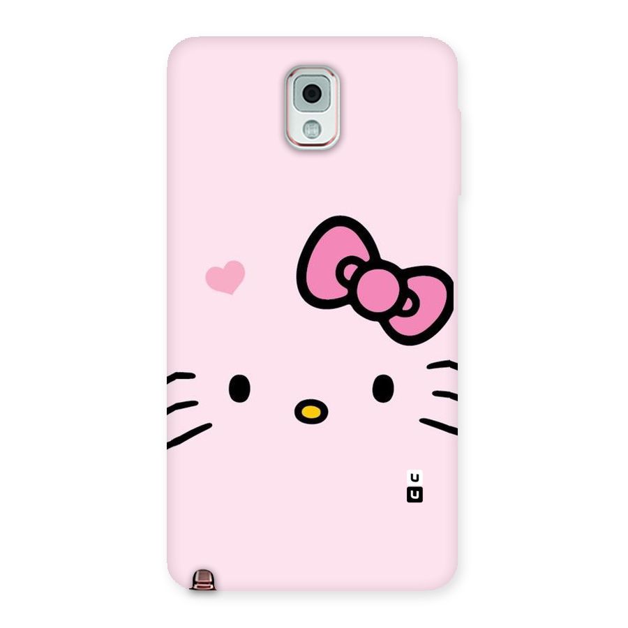 Cute Bow Face Back Case for Galaxy Note 3