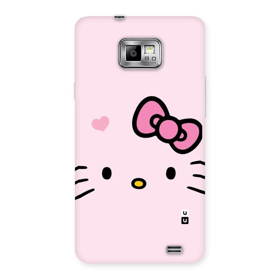 Cute Bow Face Back Case for Galaxy S2