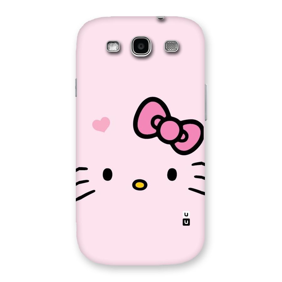 Cute Bow Face Back Case for Galaxy S3