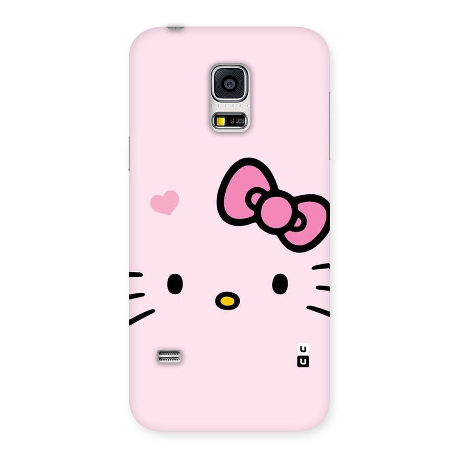 Cute Bow Face Back Case for Galaxy S5 Mini