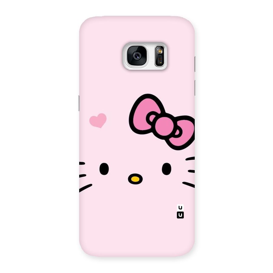 Cute Bow Face Back Case for Galaxy S7 Edge