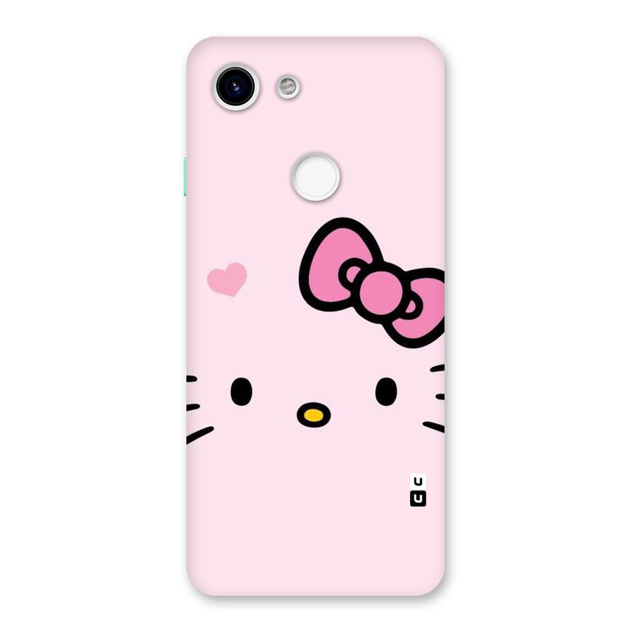 Cute Bow Face Back Case for Google Pixel 3