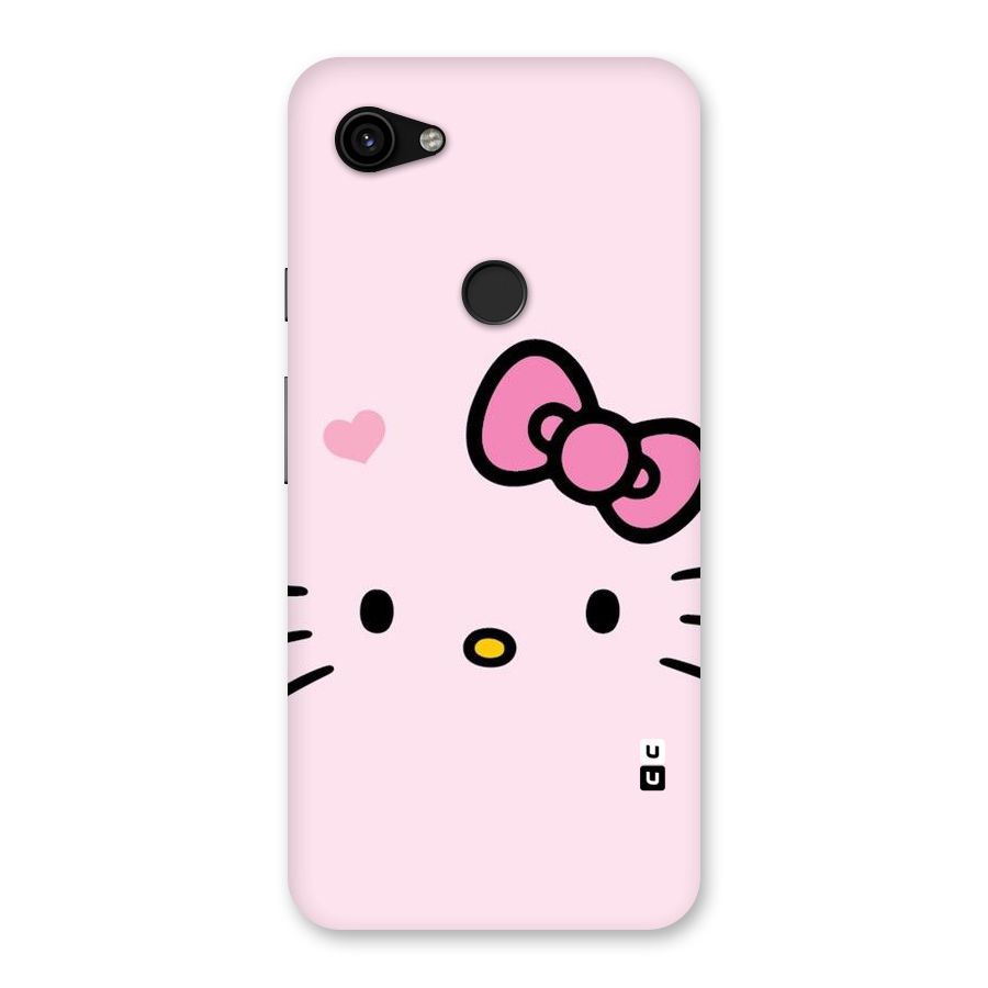 Cute Bow Face Back Case for Google Pixel 3a XL