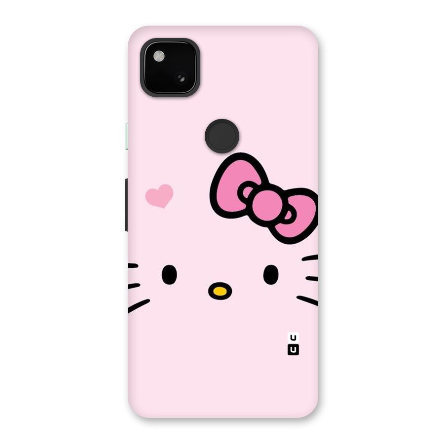 Cute Bow Face Back Case for Google Pixel 4a