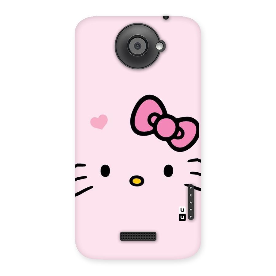 Cute Bow Face Back Case for HTC One X