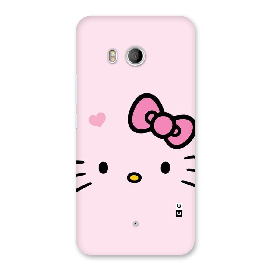 Cute Bow Face Back Case for HTC U11