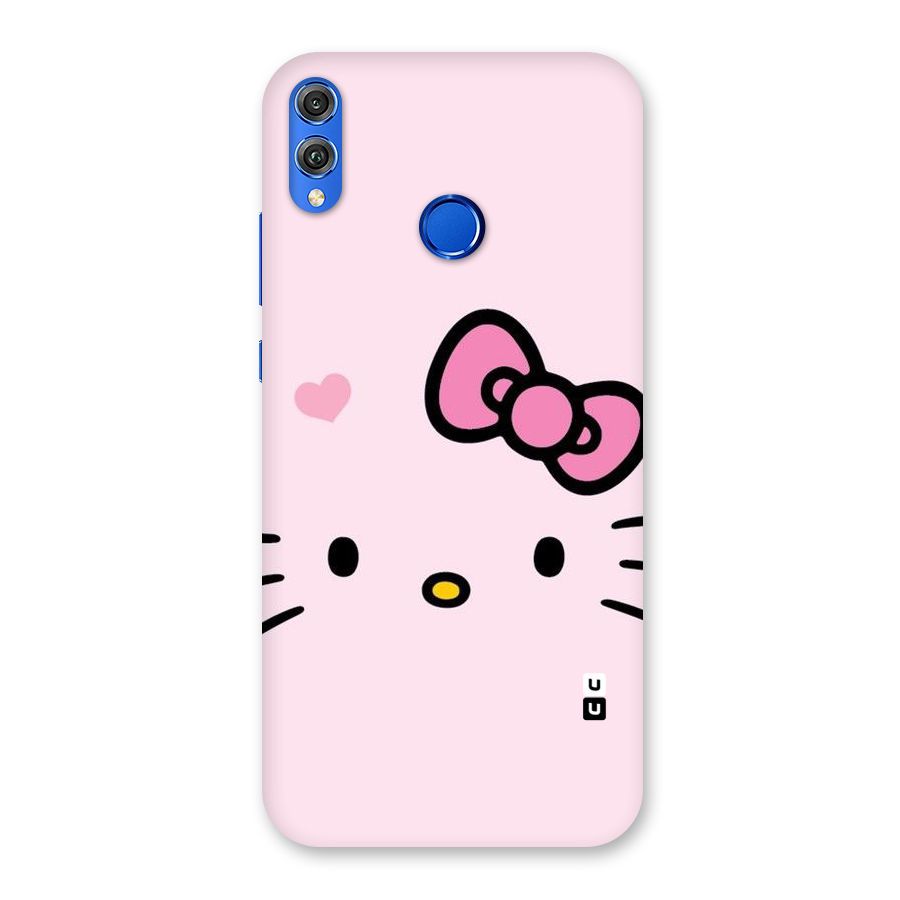 Cute Bow Face Back Case for Honor 8X