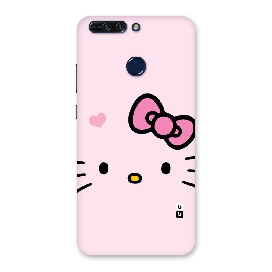 Cute Bow Face Back Case for Honor 8 Pro