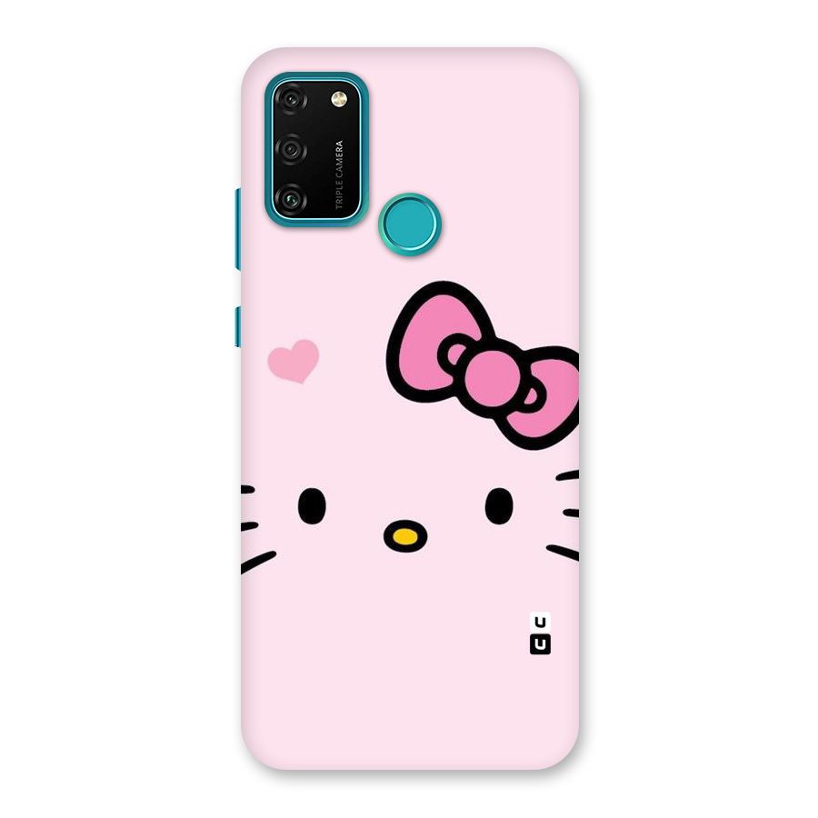 Cute Bow Face Back Case for Honor 9A