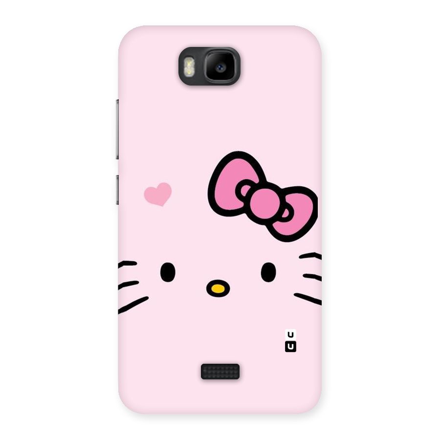 Cute Bow Face Back Case for Honor Bee