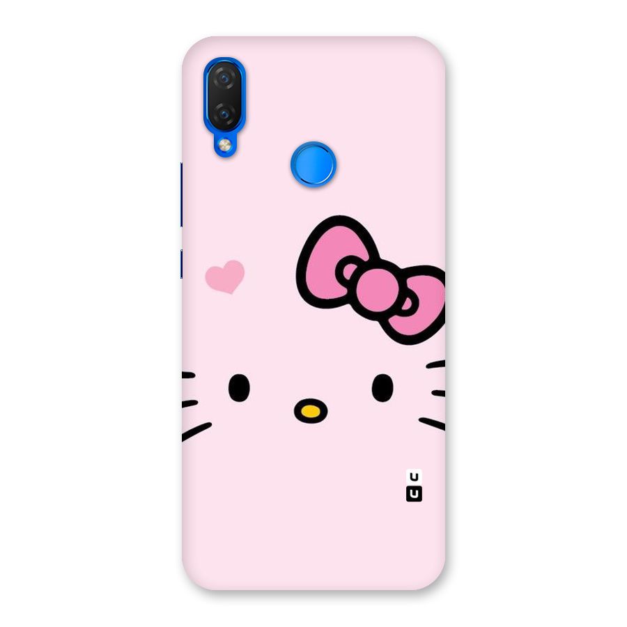 Cute Bow Face Back Case for Huawei P Smart+