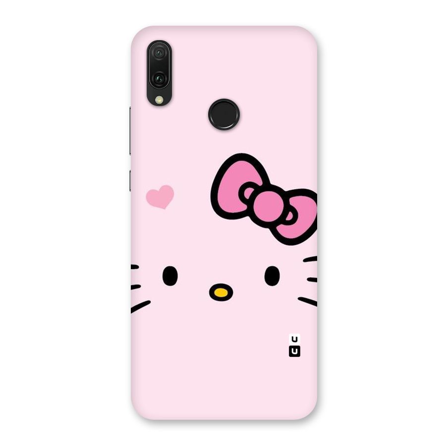 Cute Bow Face Back Case for Huawei Y9 (2019)