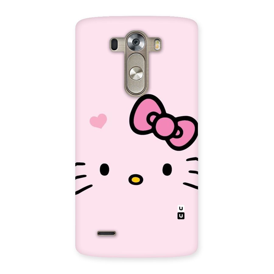 Cute Bow Face Back Case for LG G3