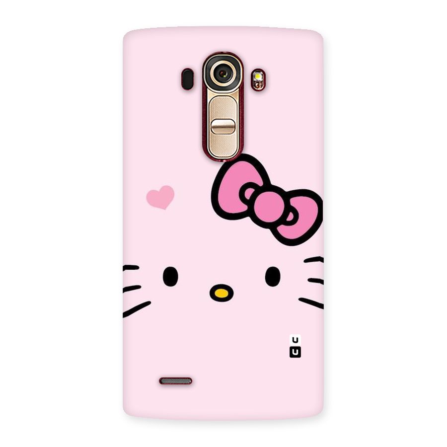 Cute Bow Face Back Case for LG G4