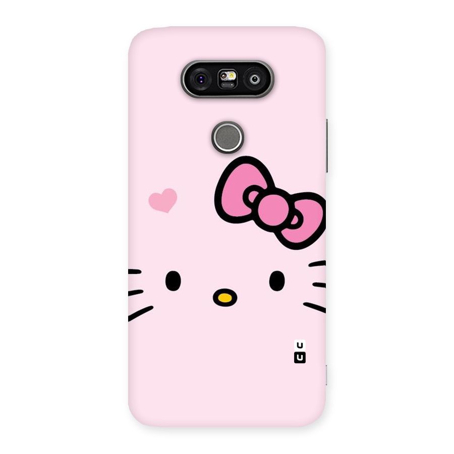 Cute Bow Face Back Case for LG G5