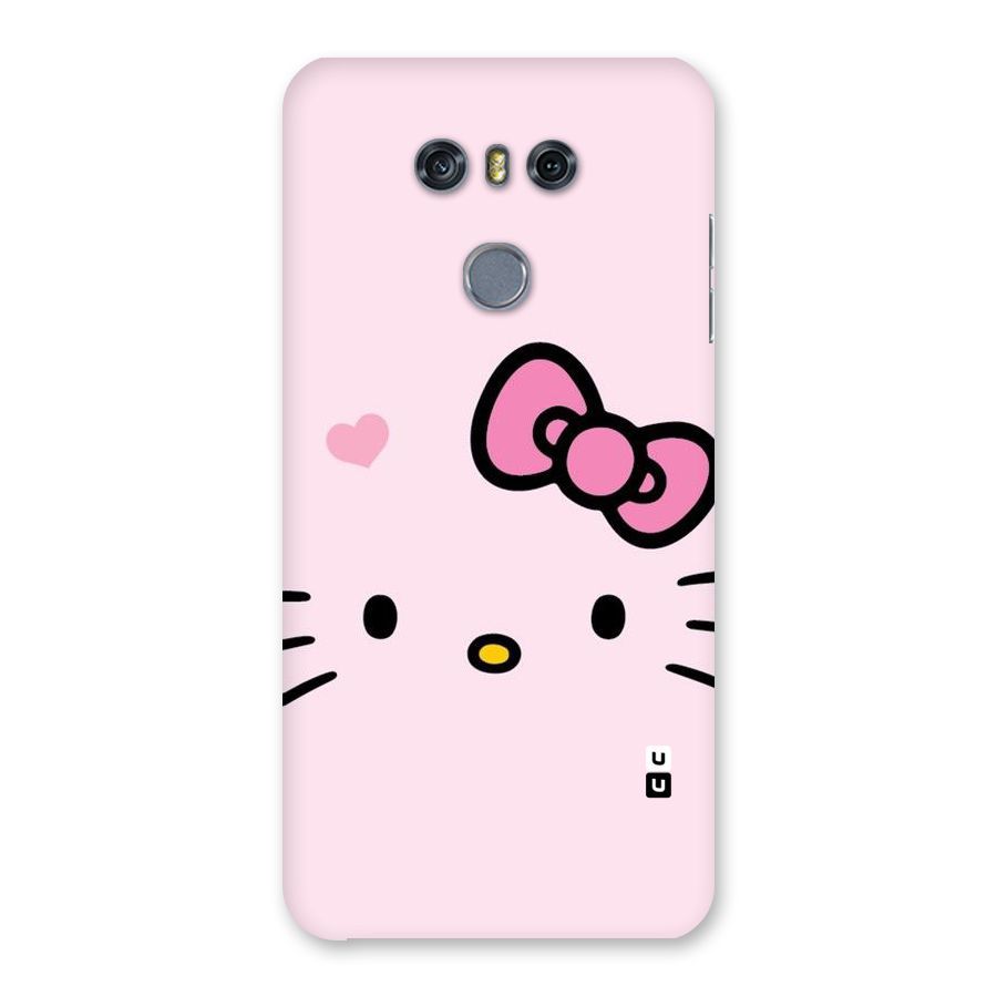Cute Bow Face Back Case for LG G6