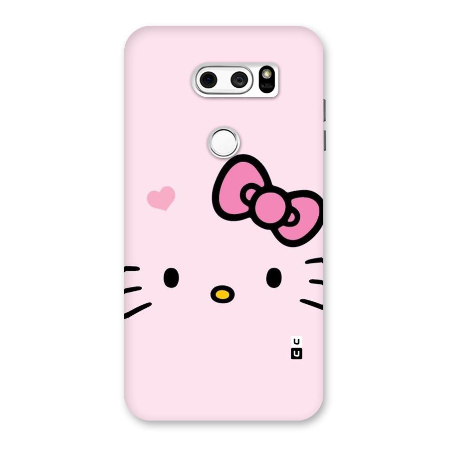Cute Bow Face Back Case for LG V30