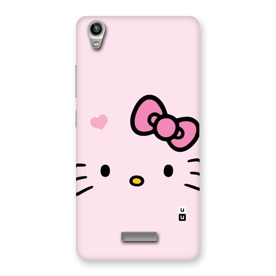 Cute Bow Face Back Case for Lava-Pixel-V1