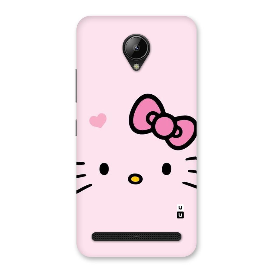 Cute Bow Face Back Case for Lenovo C2