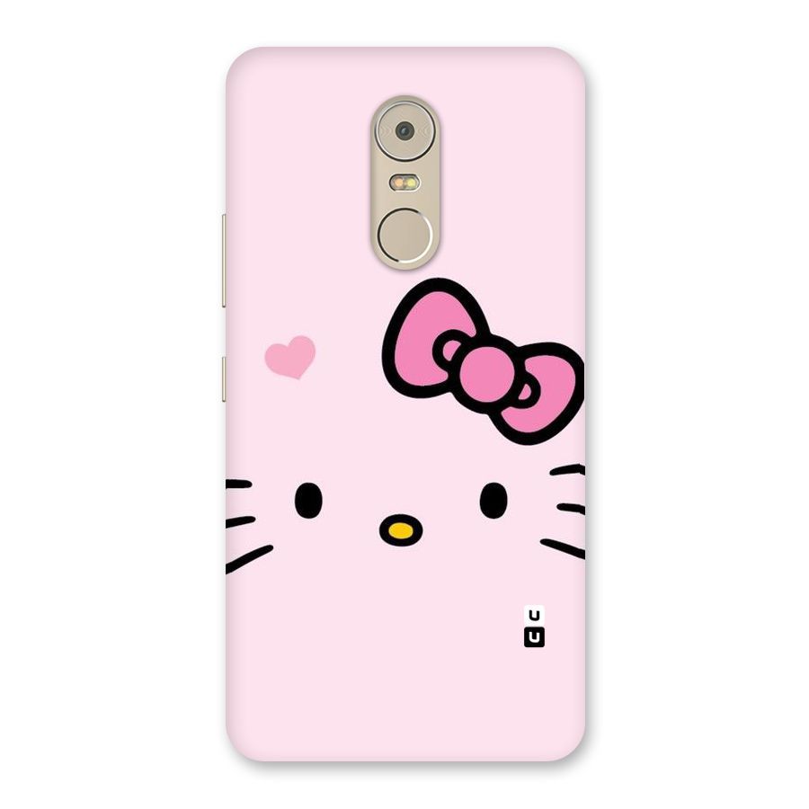 Cute Bow Face Back Case for Lenovo K6 Note