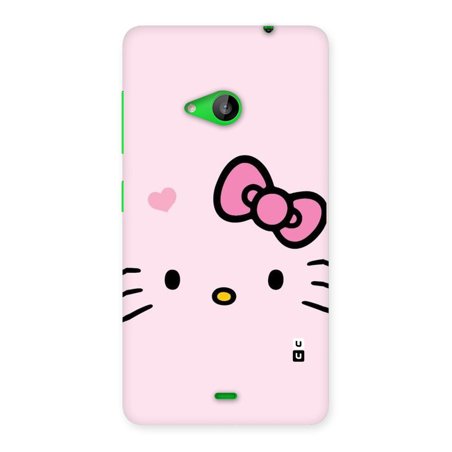 Cute Bow Face Back Case for Lumia 535